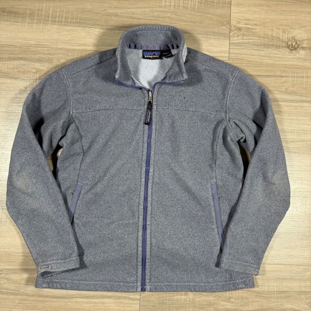 Patagonia Synchilla Fleece Jacket Women's Size M Gray Full Zip Made in USA